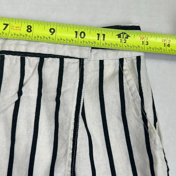 Urban Outfitters Wrap Front Striped Mini Skirt Linen Blend Womens Size Small - Picture 10 of 13